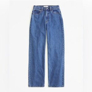 Abercrombie loose high rise jeans